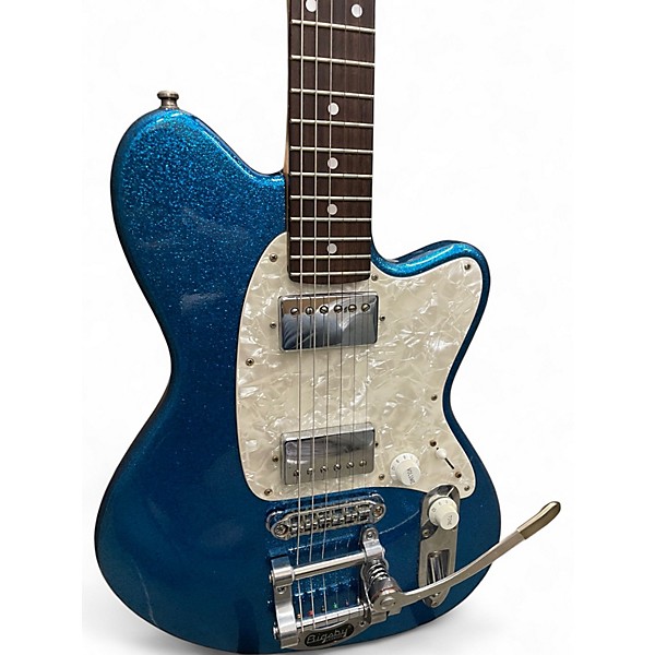 Vintage 1996 Ibanez TC825 blue sparkle Solid Body Electric Guitar