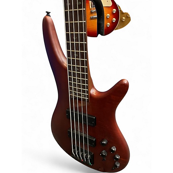 Used Ibanez SR505 5 String Natural Electric Bass Guitar