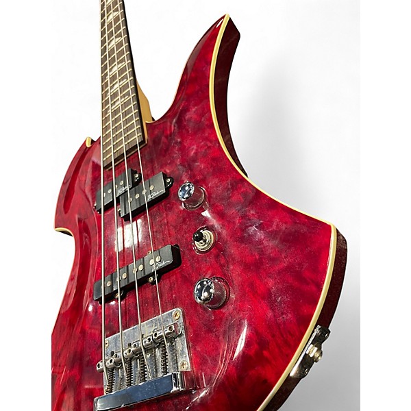 Used B.C. Rich Masterpiece Mockingbird dragons blood Electric Bass Guitar