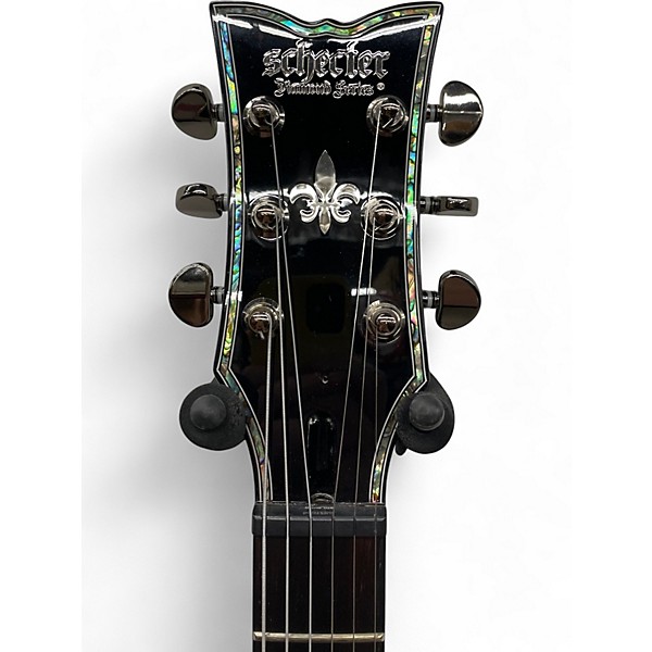 Used Schecter Guitar Research Hellraiser Solo-II Gloss White Solid Body Electric Guitar