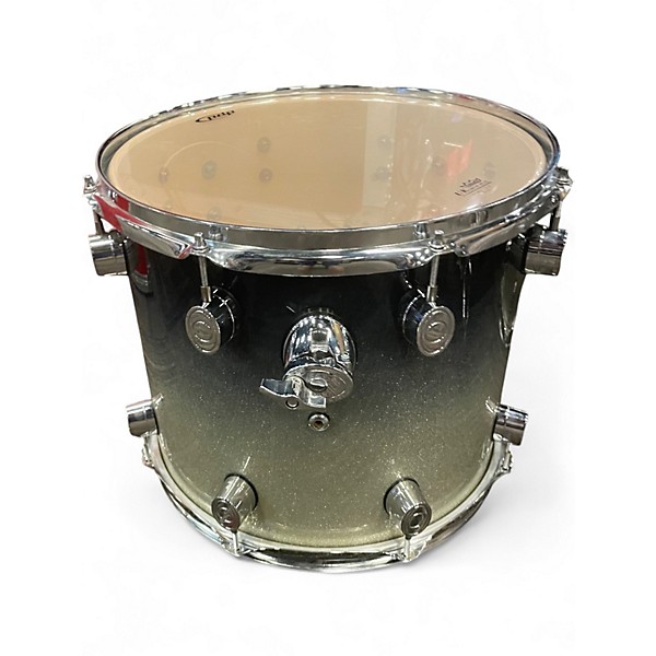 Used PDP by DW 5 Piece X7 black to silver sparkle fade Drum Kit
