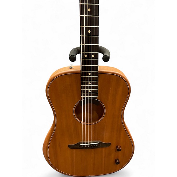 Used Fender Highway Dreadnought All Mahogany Natural Acoustic Electric Guitar