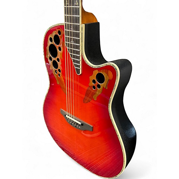 Used Ovation Custom Elite C2078AX 2 Color Sunburst Acoustic Electric Guitar