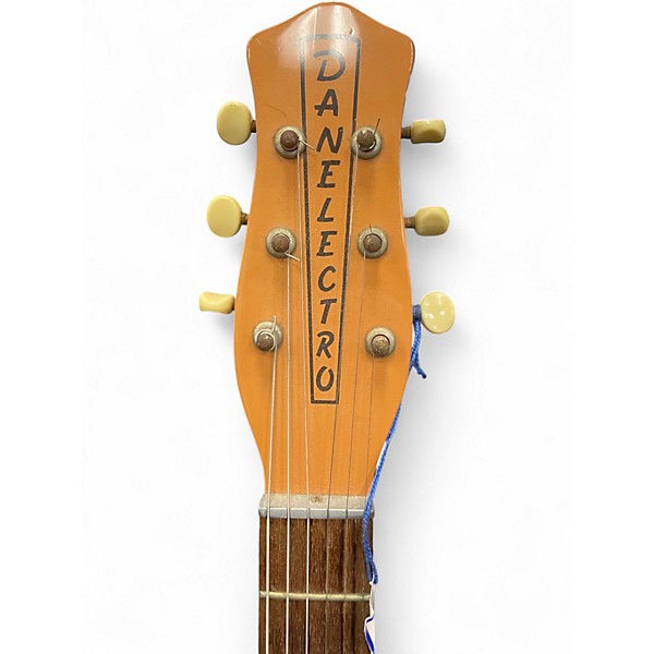 Used Danelectro U2 Reissue Orange Solid Body Electric Guitar