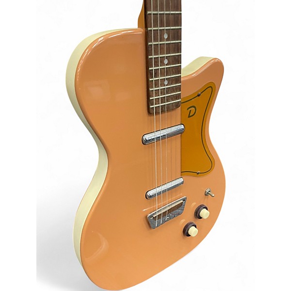 Used Danelectro U2 Reissue Orange Solid Body Electric Guitar