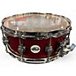 Used DW 14X5.5 Design Series Snare Trans Red Drum thumbnail