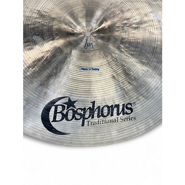 Used Bosphorus Cymbals 21in Traditional Thin Ride Cymbal