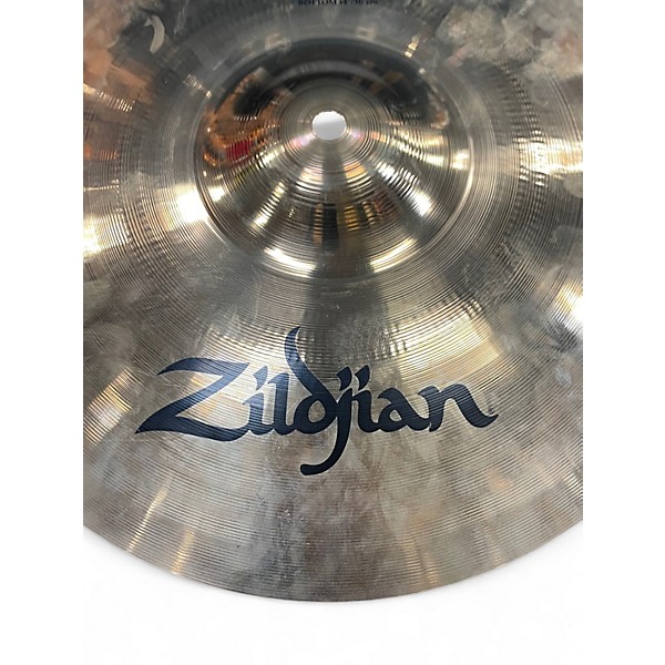 Used Zildjian 14in A Custom Hi Hat Pair Cymbal