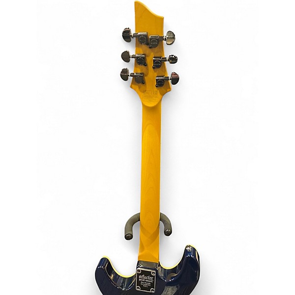 Used Schecter Guitar Research Omen Extreme 6 Ocean Blue Burst Solid Body Electric Guitar