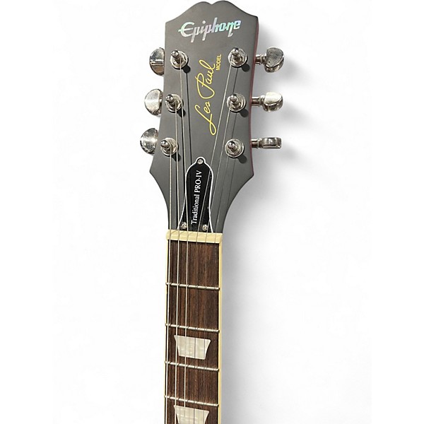 Used Epiphone Les Paul Traditional Pro IV Wine Red Solid Body Electric Guitar