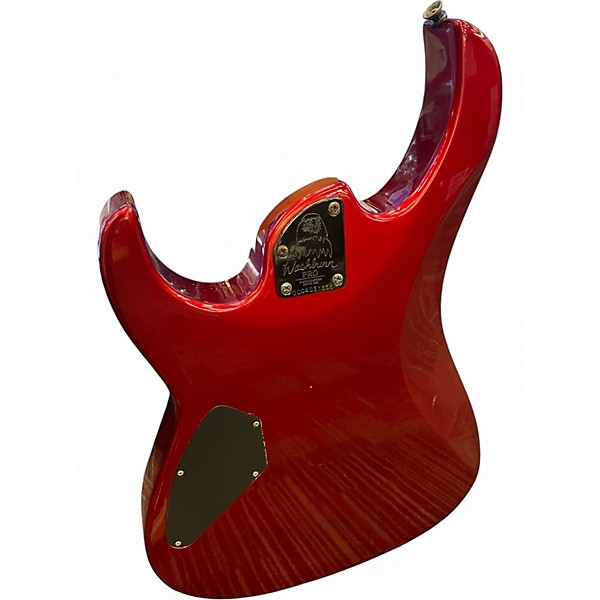 Used Washburn WG 587 Chrome Red Metallic Solid Body Electric Guitar