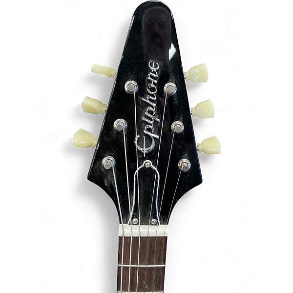 Used Epiphone FLYING V Black Solid Body Electric Guitar