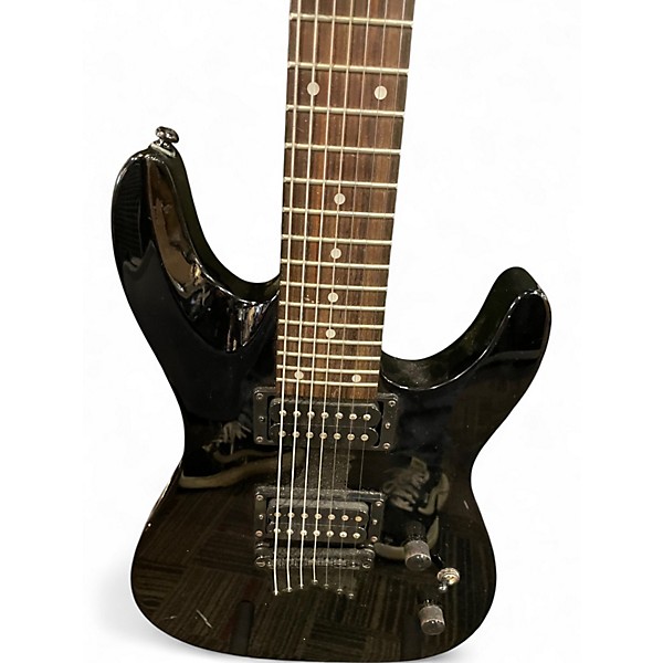 Used Dean Vendetta 1.7 7 String Black Solid Body Electric Guitar