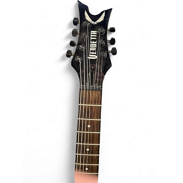 Used Dean Vendetta 1.7 7 String Black Solid Body Electric Guitar