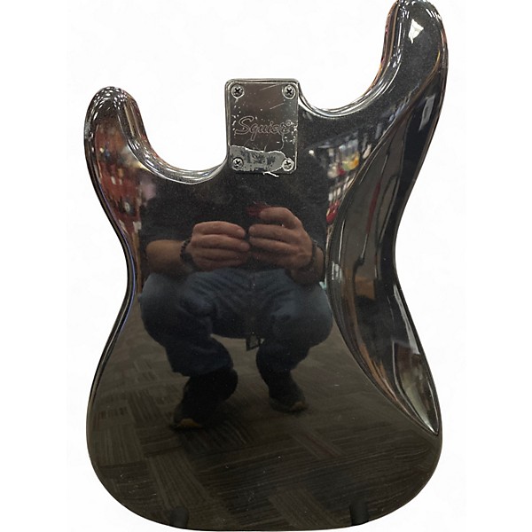 Used Squier Standard Stratocaster Metallic Black Solid Body Electric Guitar