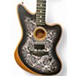 Used Fender acoustasonic jazzmaster black paisley Acoustic Electric Guitar thumbnail