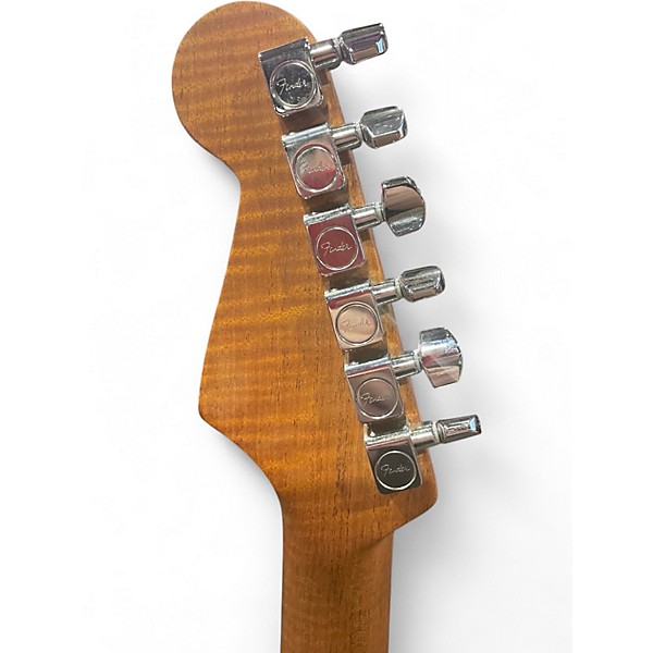 Used Fender acoustasonic jazzmaster black paisley Acoustic Electric Guitar