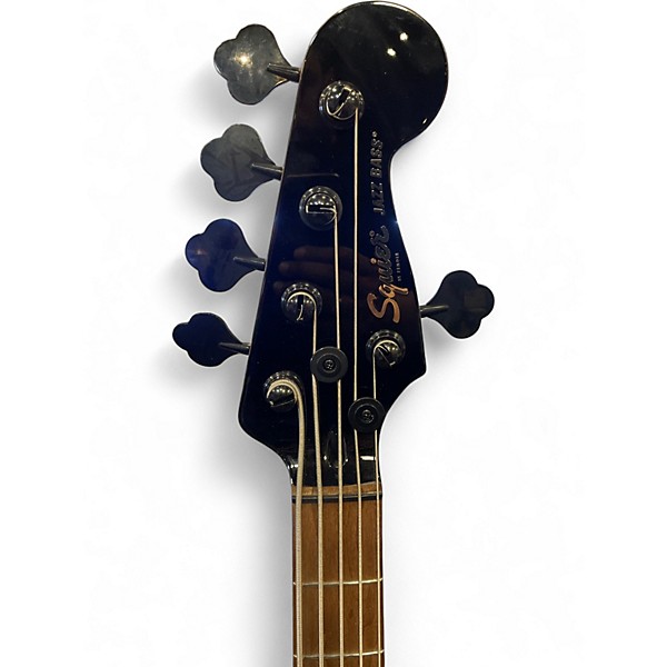 Used Squier Squier Contemporary Active Jazz Bass V HH gun metal matalic Electric Bass Guitar