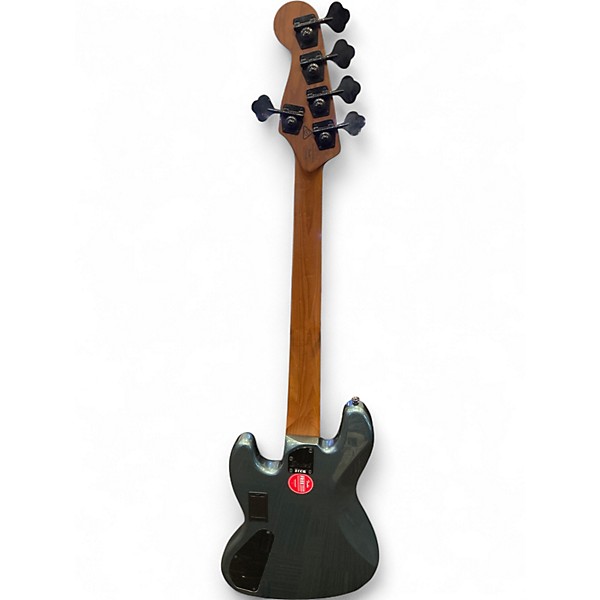 Used Squier Squier Contemporary Active Jazz Bass V HH gun metal matalic Electric Bass Guitar