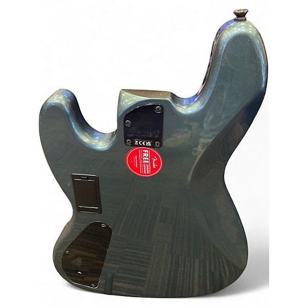 Used Squier Squier Contemporary Active Jazz Bass V HH gun metal matalic Electric Bass Guitar