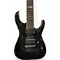 Used ESP LTD H1007 7 String Trans black Solid Body Electric Guitar