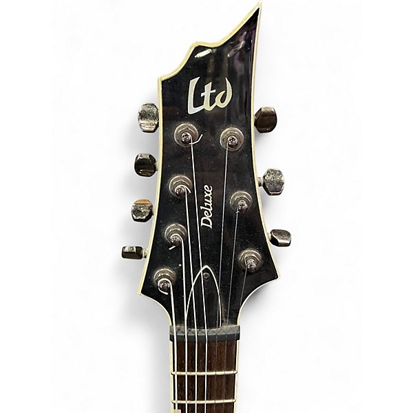 Used ESP LTD H1007 7 String Trans black Solid Body Electric Guitar