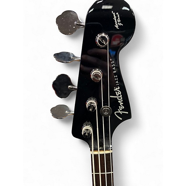 Used Fender Aerodyne 4-String Jazz Bass Black Electric Bass Guitar