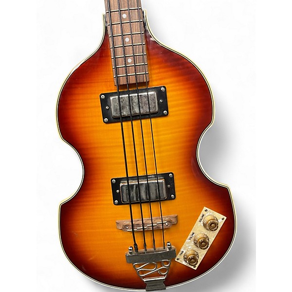 Used Epiphone Viola Sunburst Electric Bass Guitar