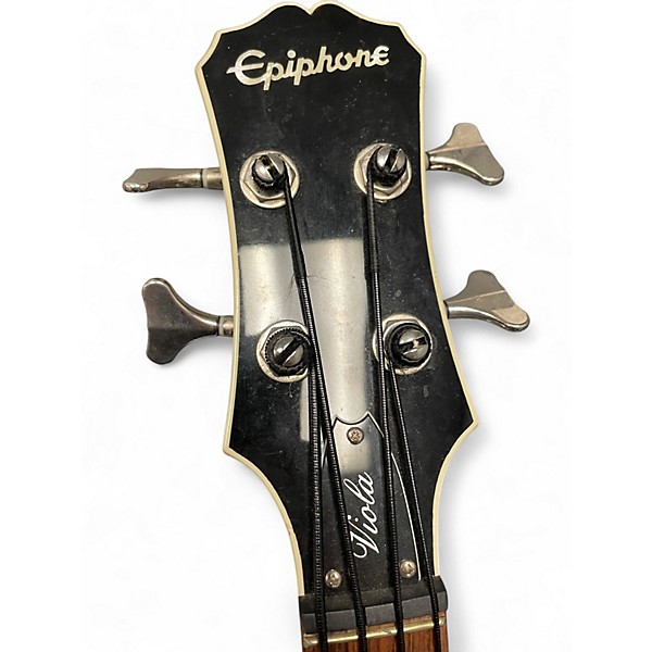 Used Epiphone Viola Sunburst Electric Bass Guitar