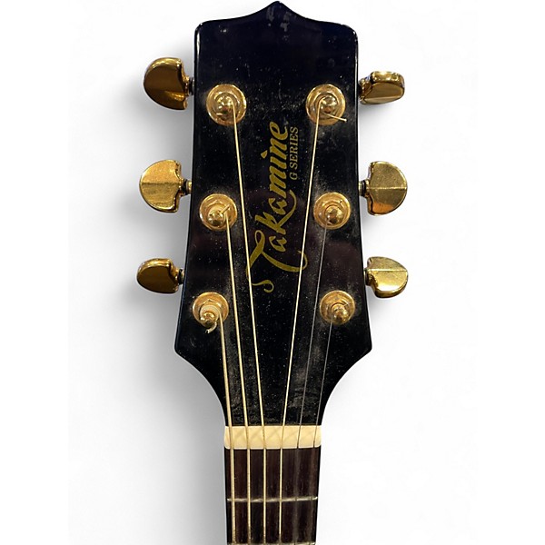 Used Takamine eg14 Black Acoustic Electric Guitar