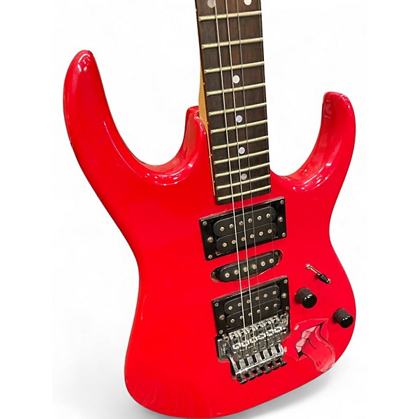 Used Ibanez EX270 Candy Apple Red Solid Body Electric Guitar