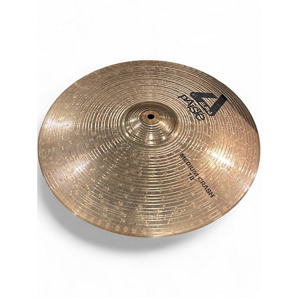 Used Paiste 18in Alpha Medium Crash Brilliant Cymbal