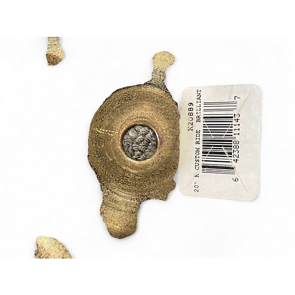 Used Zildjian 20in K Custom Ride Brilliant Cymbal