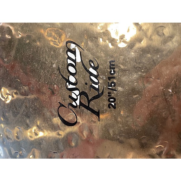 Used Zildjian 20in K Custom Ride Brilliant Cymbal