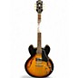Used Epiphone ES355 2 Tone Sunburst Hollow Body Electric Guitar thumbnail