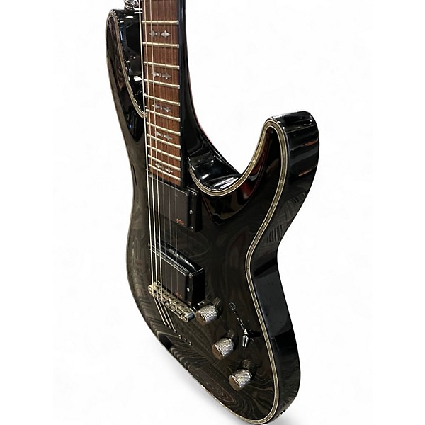 Used Schecter Guitar Research Hellraiser C1 Black Solid Body Electric Guitar