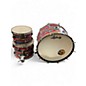 Vintage 1976 Ludwig 3 Piece Psychedelic Red 3 piece psychedelic red Drum Kit thumbnail