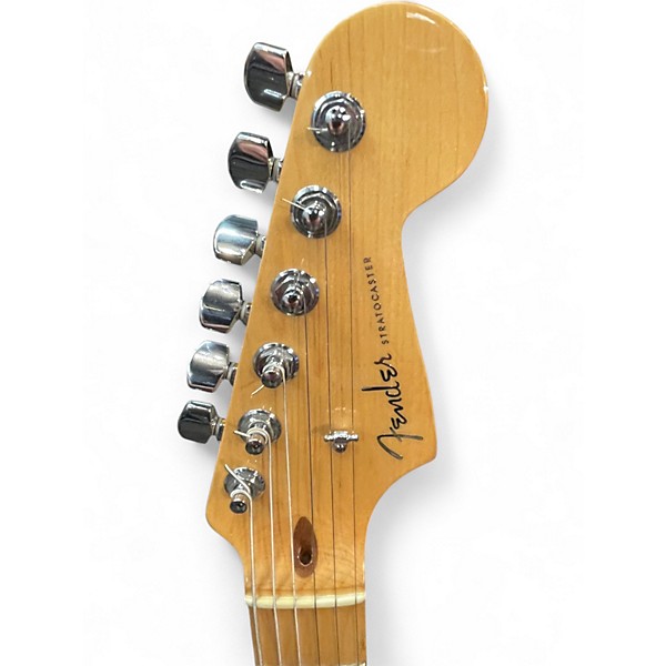 Used 2006 Fender STRATOCASTER 60TH Olympic Pearl Solid Body Electric Guitar