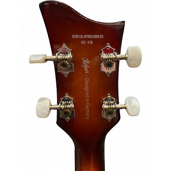 Used Hofner 500/2 2 Tone Sunburst Electric Bass Guitar