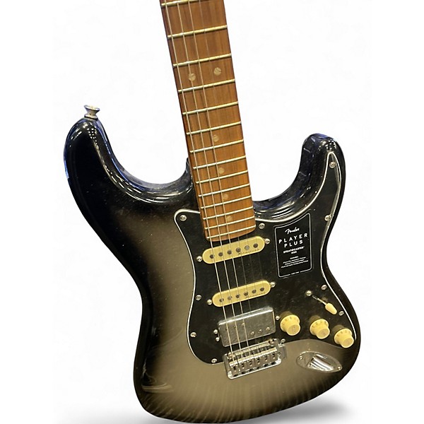 Used Fender Player Plus Stratocaster HSS Silverburst Solid Body Electric Guitar