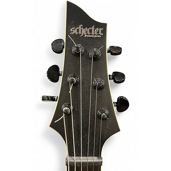 Used Schecter Guitar Research C1 SLS ELITE Black Solid Body Electric Guitar
