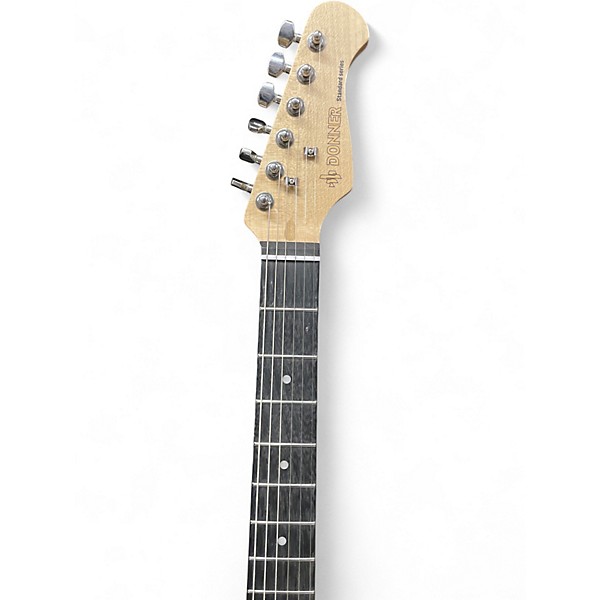 Used Donner Standard Series Strat Style 2 Color Sunburst Solid Body Electric Guitar