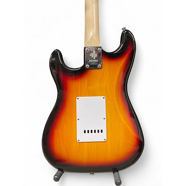 Used Donner Standard Series Strat Style 2 Color Sunburst Solid Body Electric Guitar