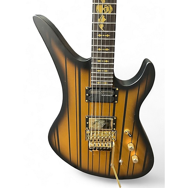 Used Schecter Guitar Research Synyster Gates Signature Custom S Satin Gold Solid Body Electric Guitar