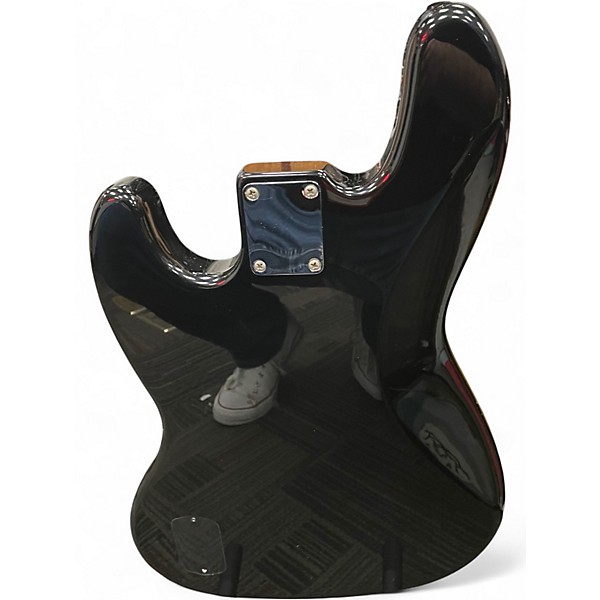 Used Fender Deluxe Active Jazz Bass Black Electric Bass Guitar