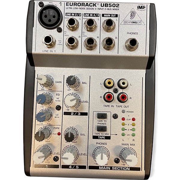 Used Behringer Eurorack UB502 Powered Mixer