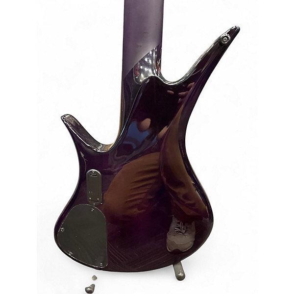 Used Legator HELIO 5 STRING MAGENTA BURL Electric Bass Guitar