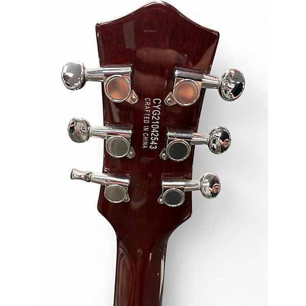 Used 2021 Gretsch Guitars Electromatic G5220 Jet V-Stoptail Dark Cherry Solid Body Electric Guitar