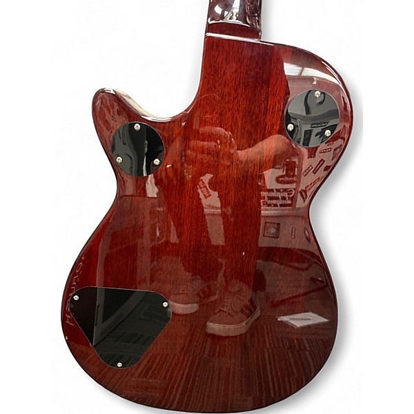 Used 2021 Gretsch Guitars Electromatic G5220 Jet V-Stoptail Dark Cherry Solid Body Electric Guitar