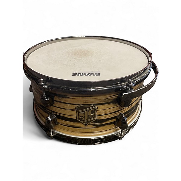 Used SJC 3 Piece CUSTOM 3-PIECE YARD SALE DRUM KIT TORCHED BAMBOO Drum Kit